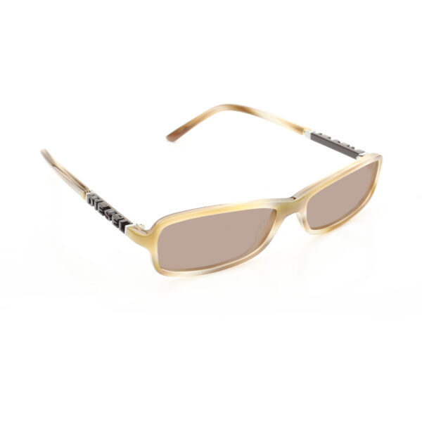Diesel '00s Black Signature Tortoise Rectngular Sunglasses with Brown Lenses