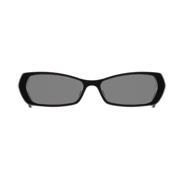 Christian Dior '00s Black Wide Plastic Frame Sunglasses with Black Lenses - Image 2
