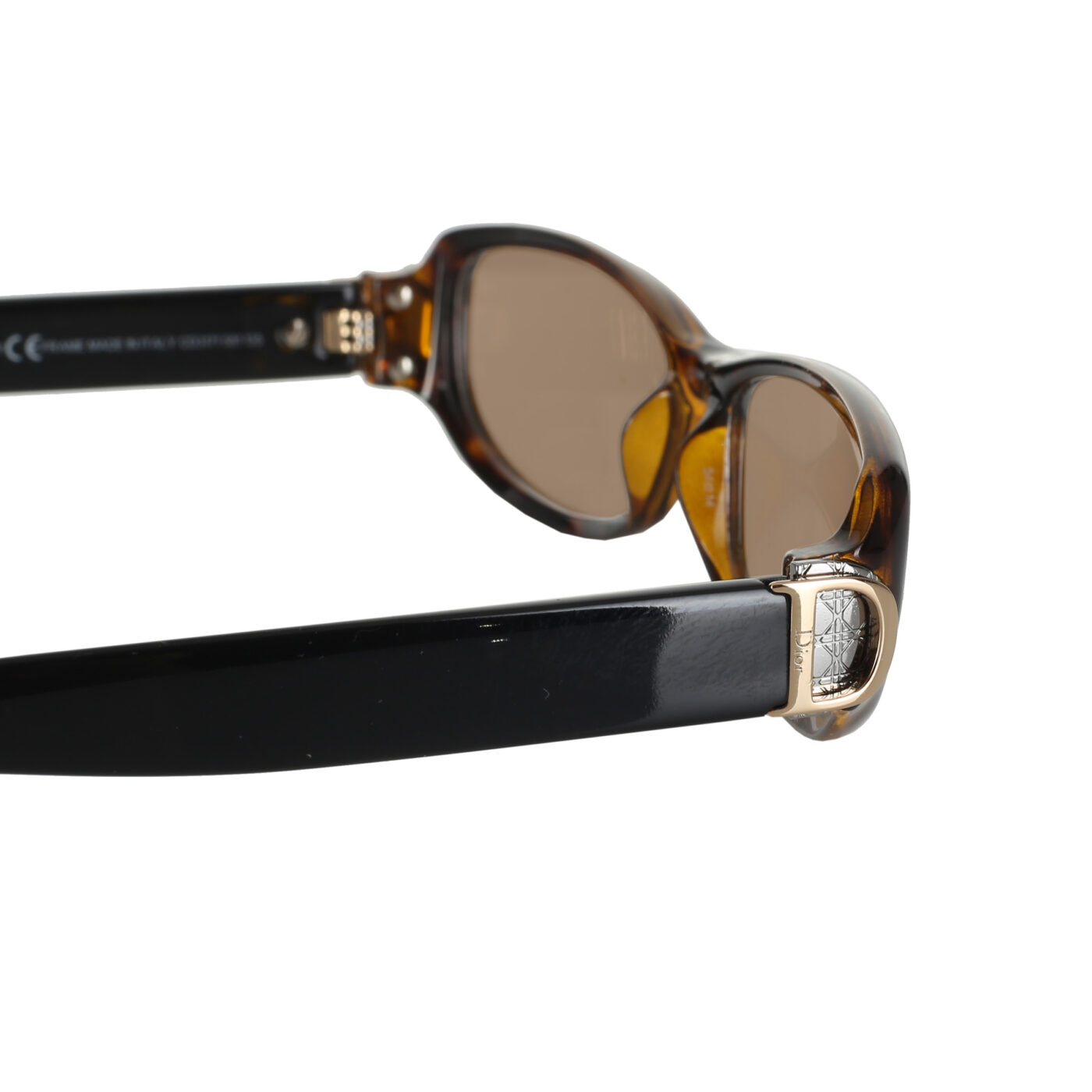 Christian Dior '90s Havana Brown Signature Sunglasses with Brown Lenses - Image 3