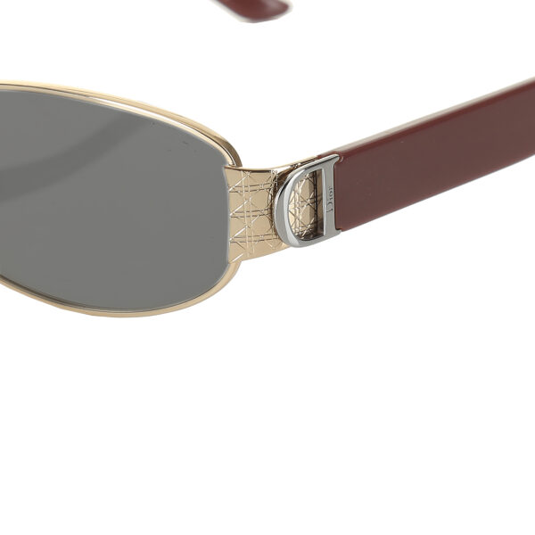 Christian Dior ’90s Gold & Brown Signature Sunglasses - Image 3