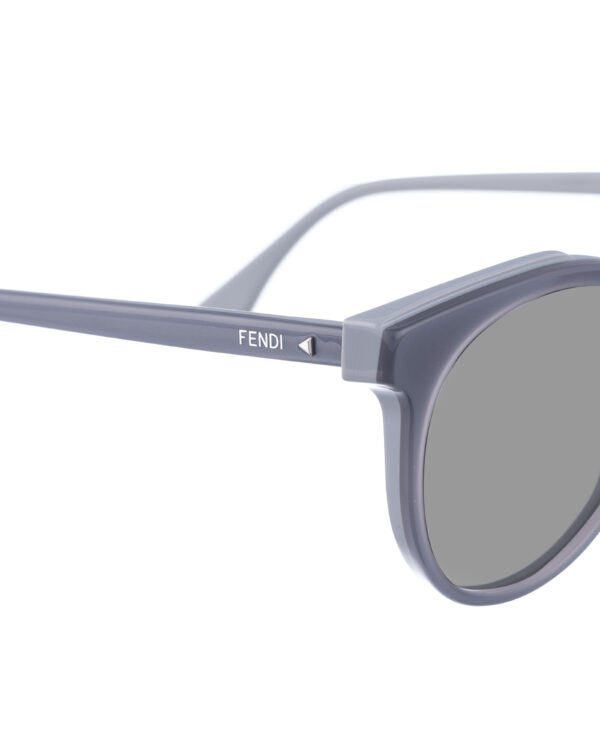 Fendi 00s Oversized Grey Classic Sunglasses with Black Lenses - Image 3