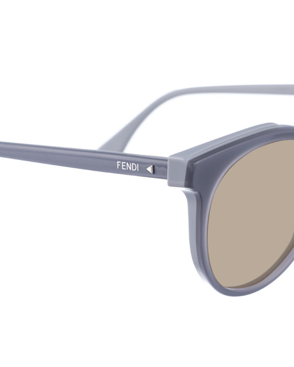 Fendi 00s Oversized Grey Classic Sunglasses with Brown Lenses - Image 3