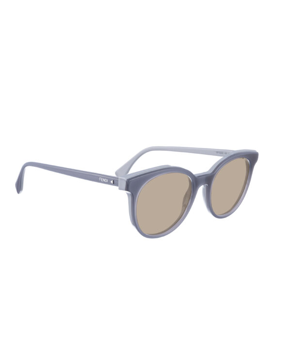 Fendi 00s Oversized Grey Classic Sunglasses with Brown Lenses