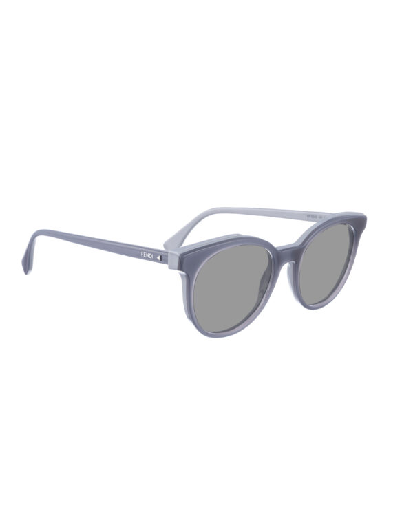 Fendi 00s Oversized Grey Classic Sunglasses with Black Lenses