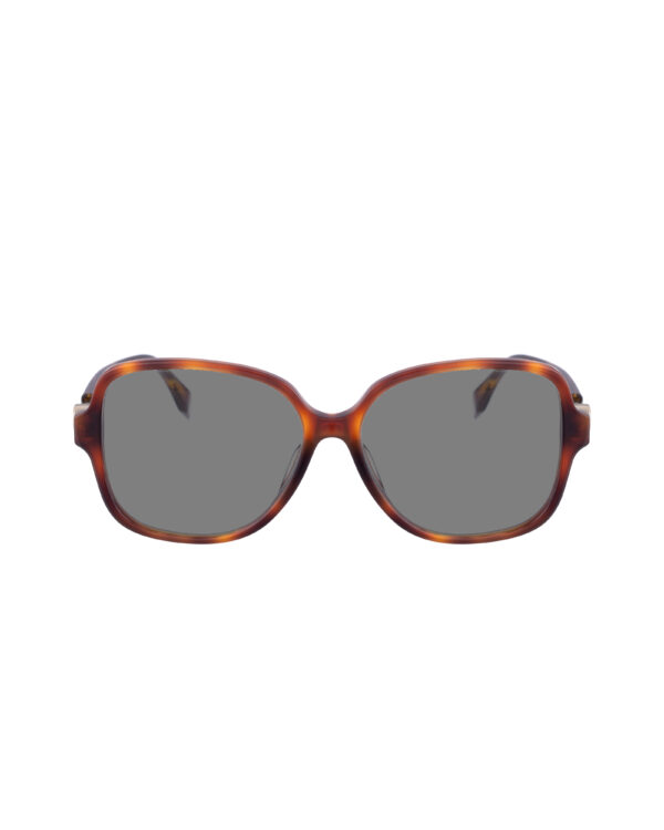 Fendi 00s Oversized Havana Retro Sunglasses with Black Lenses - Image 2