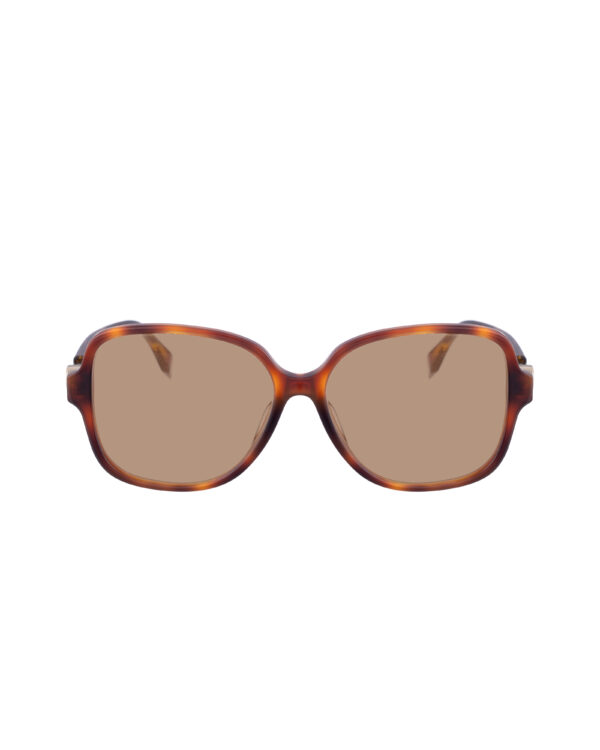 Fendi 00s Oversized Havana Retro Sunglasses with Brown Lenses - Image 2