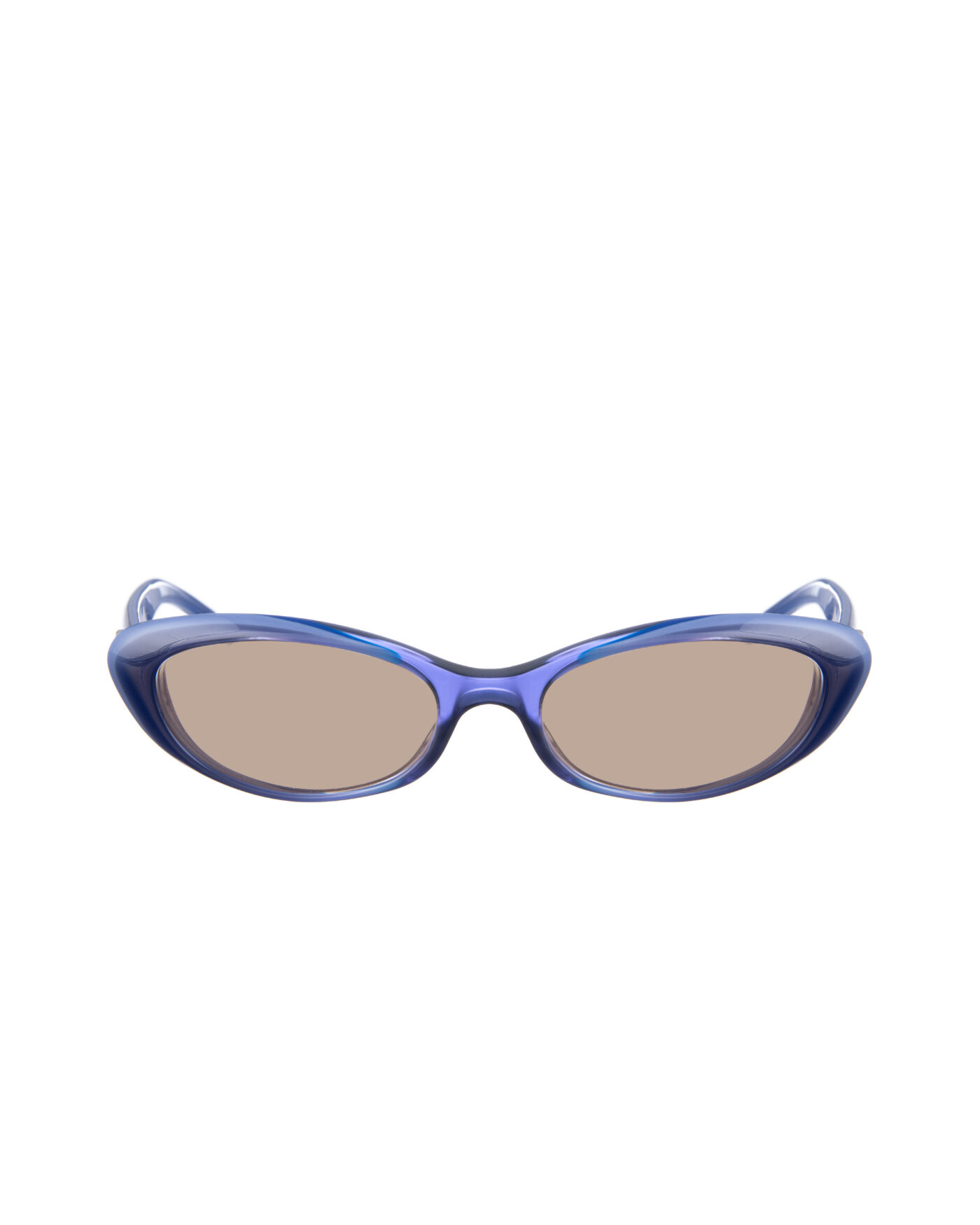 Gucci 00s Navy Blue Cat Eye Sunglasses with Crystal Hearts with Black Lenses - Image 2