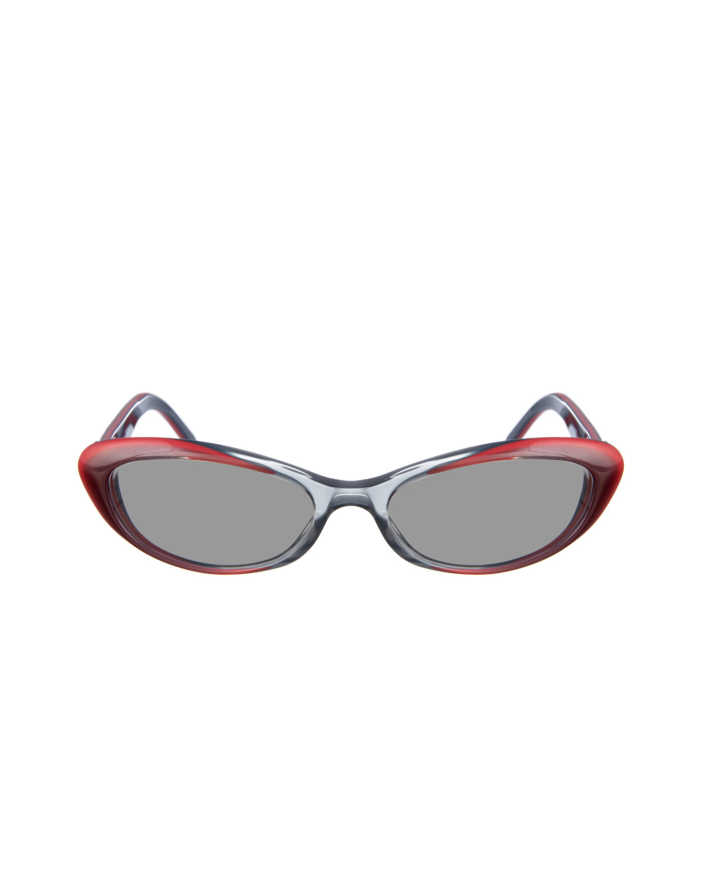 Gucci 00s Black & Red Cat Eye Sunglasses with Crystal Hearts with Black Lenses - Image 2