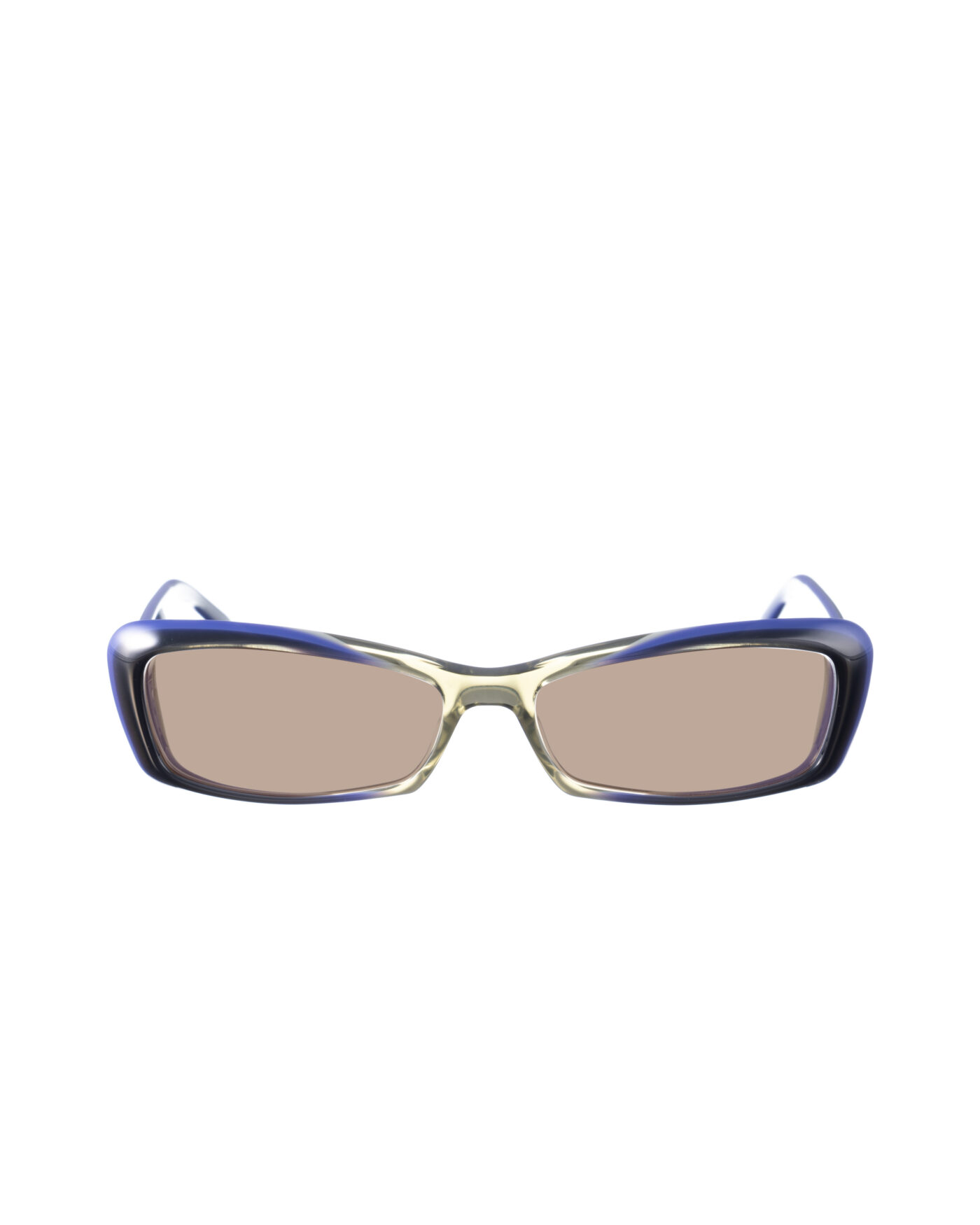 Gucci 00s Cat Eye Grey and Navy Sunglasses with Brown Lenses - Image 2