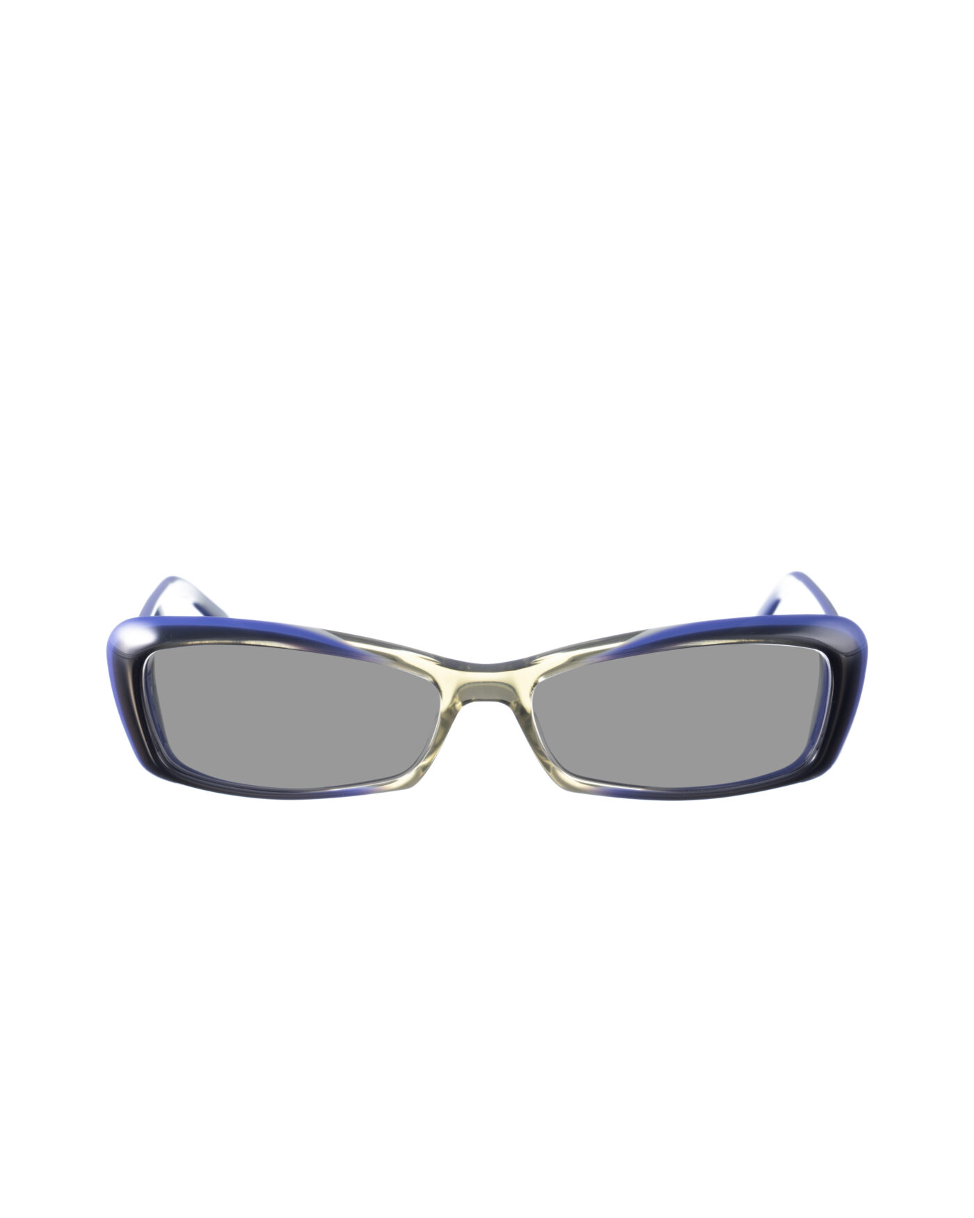 Gucci 00s Cat Eye Grey and Navy Sunglasses with Black Lenses - Image 2