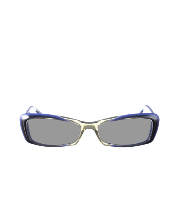 Gucci 00s Cat Eye Grey and Navy Sunglasses with Black Lenses - Image 2