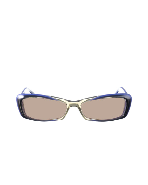 Gucci 00s Cat Eye Grey and Navy Sunglasses with Brown Lenses - Image 2