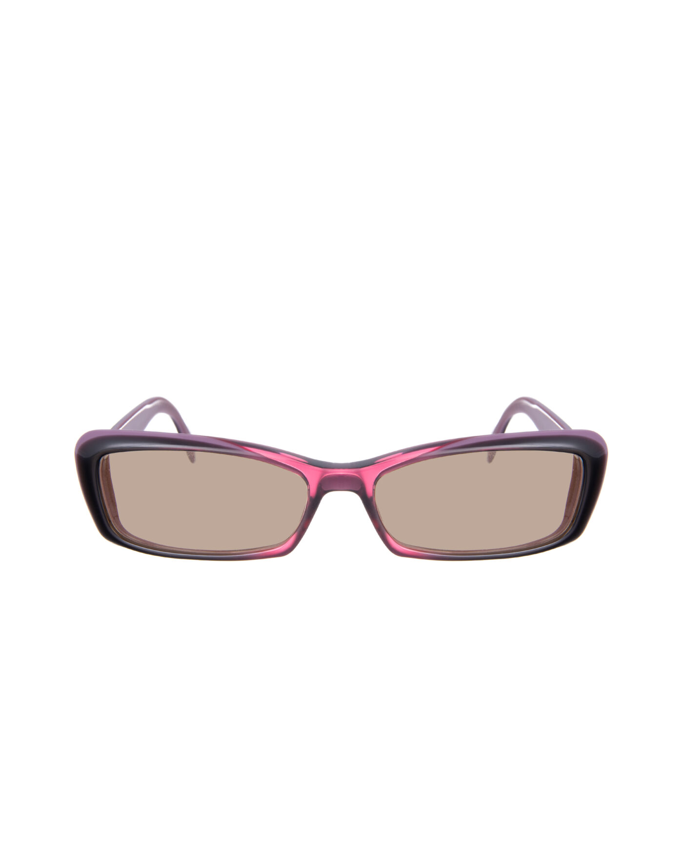 Gucci 00s Violet Burgundy Cat Eye Sunglasses With Heart Details with Brown Lenses - Image 2