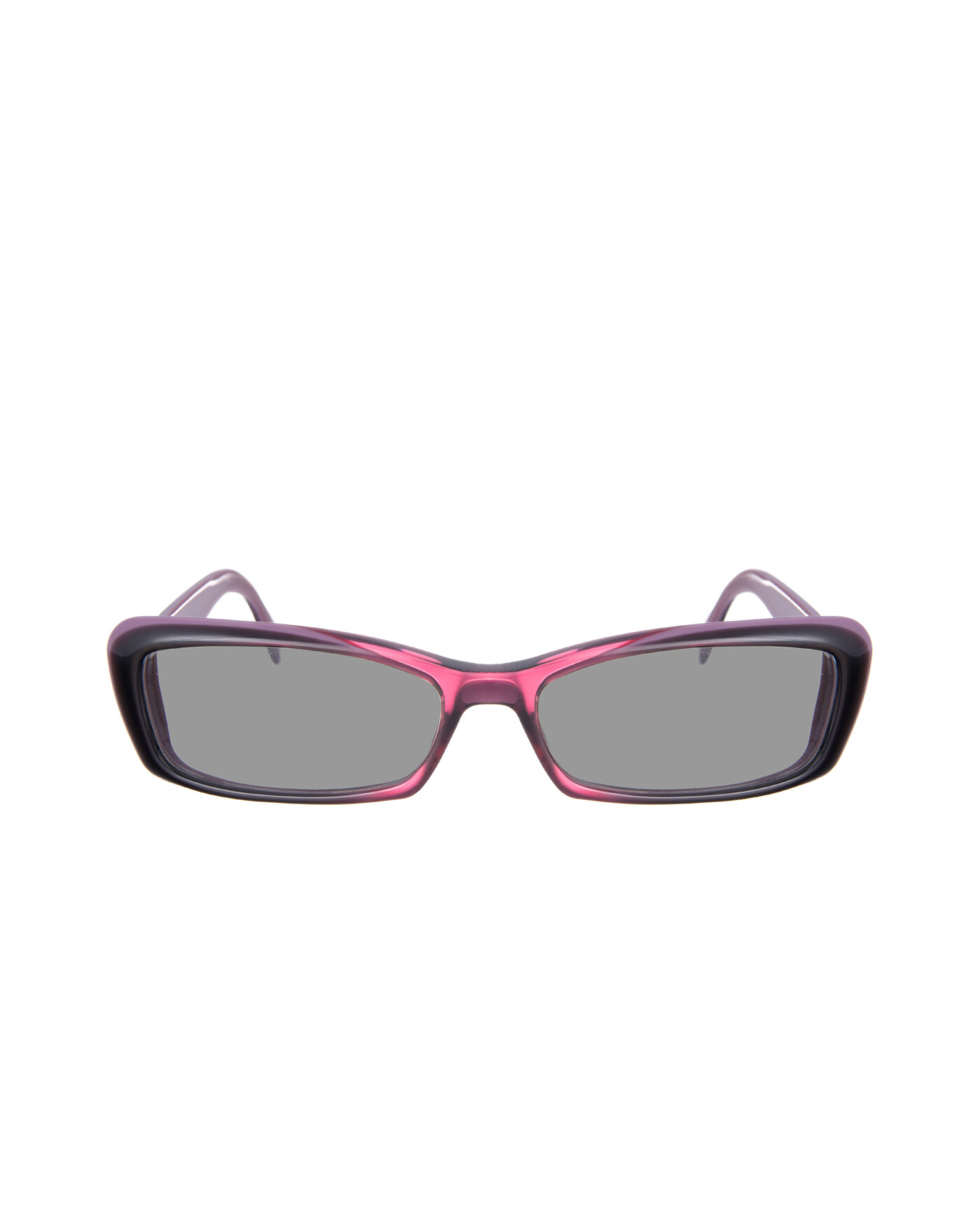 Gucci 00s Violet Burgundy Cat Eye Sunglasses With Heart Details with Black Lenses - Image 2