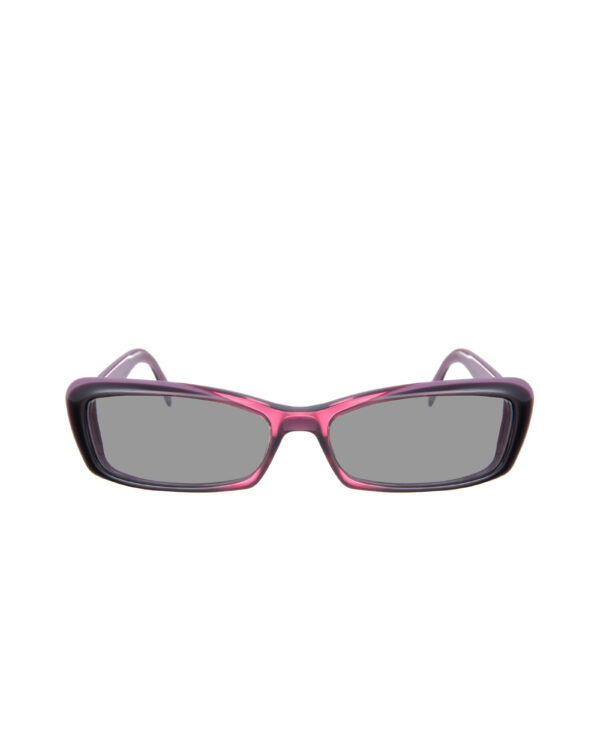Gucci 00s Violet Burgundy Cat Eye Sunglasses With Heart Details with Black Lenses - Image 2