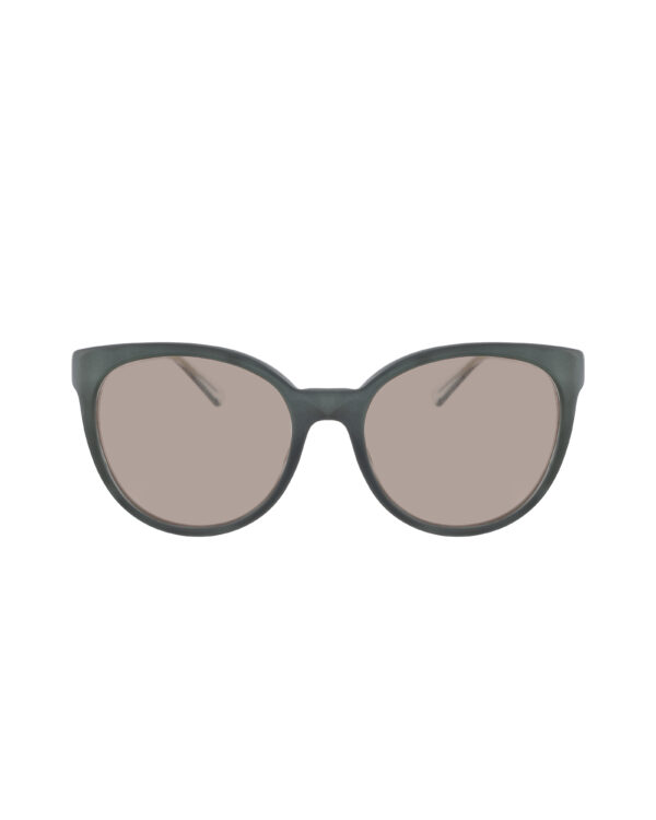 Gucci 00s Teal Pearl Sunglasses with Gold Details with Brown Lenses - Image 2