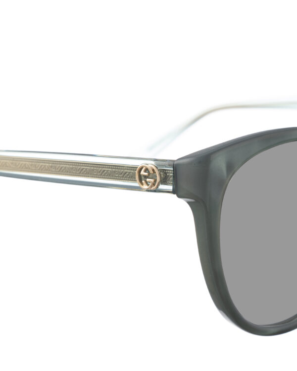 Gucci 00s Teal Pearl Sunglasses with Gold Details with Black Lenses - Image 3