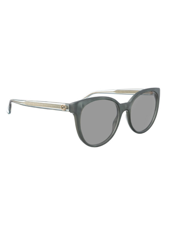 Gucci 00s Teal Pearl Sunglasses with Gold Details with Black Lenses
