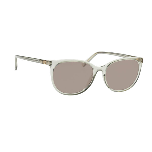 Givenchy Transparent Round Frame Sunglasses GV 0144 with Brown Lenses