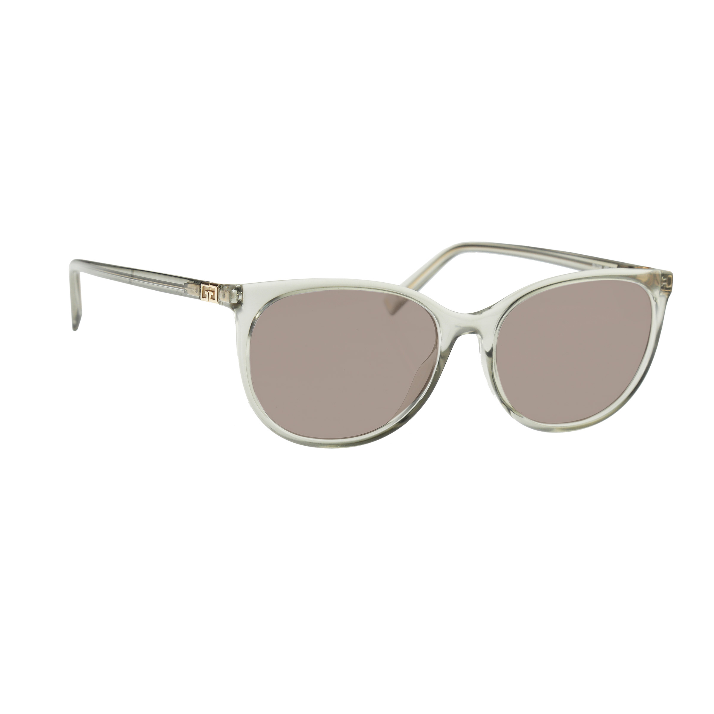 GIVENCHY 0144 (4) Givenchy Transparent Round Frame Sunglasses GV 0144 with Brown Lenses - Image 1
