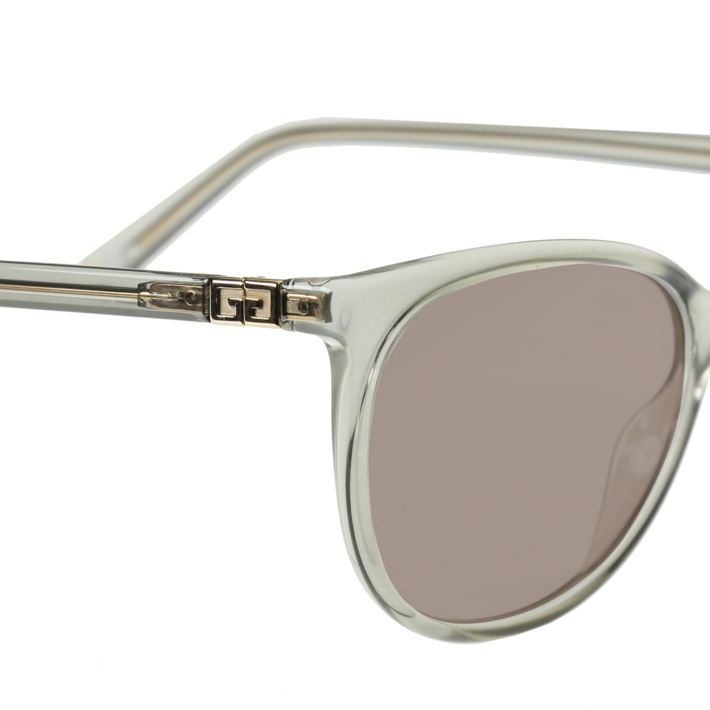 Givenchy Transparent Round Frame Sunglasses GV 0144 with Brown Lenses - Image 3