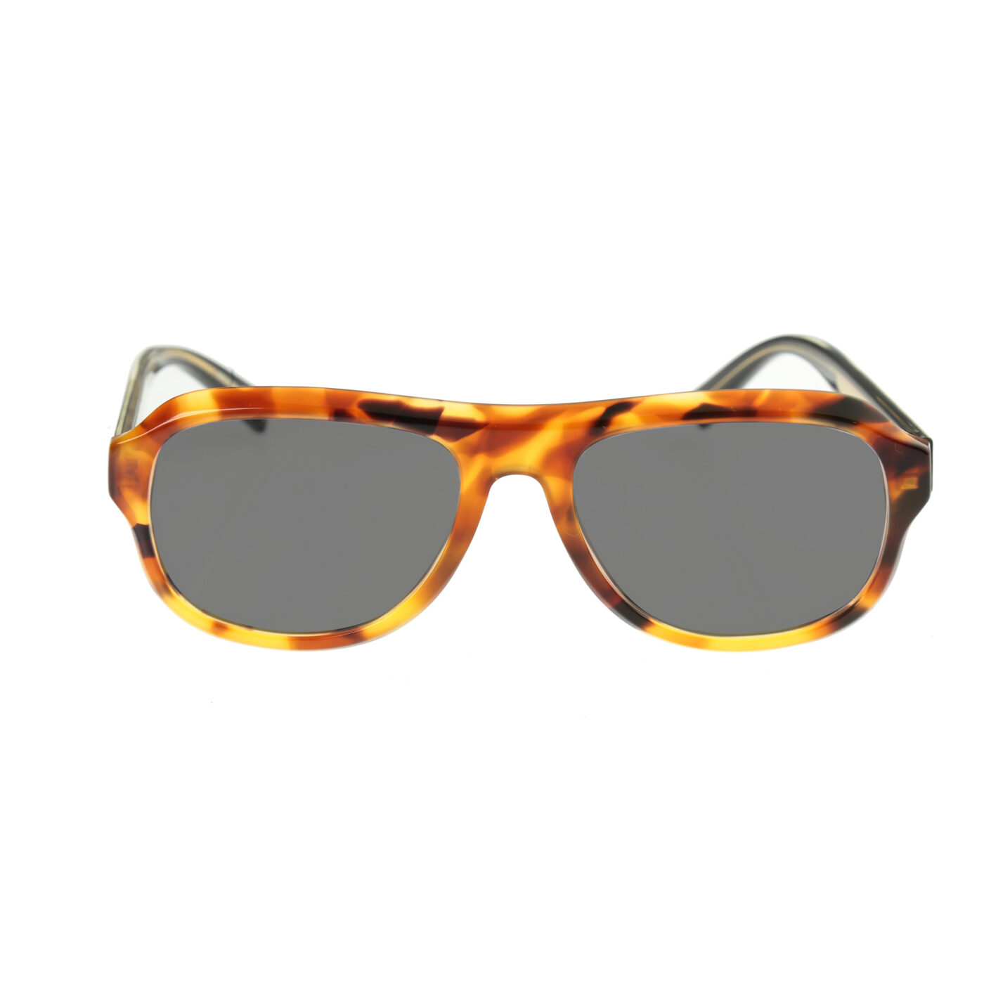 Givenchy Havana Brown Gold Pilot Frame Sunglasses GV 0124 with Black Lenses - Image 2