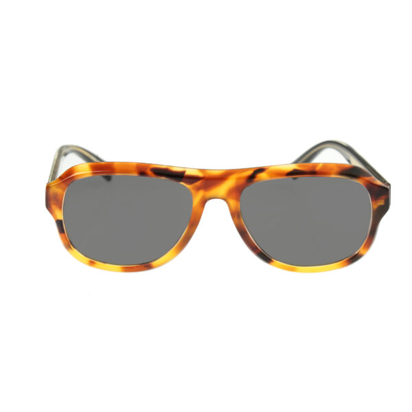 Givenchy Havana Brown Gold Pilot Frame Sunglasses GV 0124 with Black Lenses - Image 2