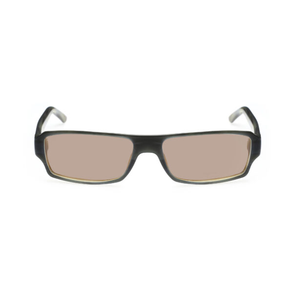 Gucci '00s Green Rectangular Frame Sunglasses with Brown Lenses