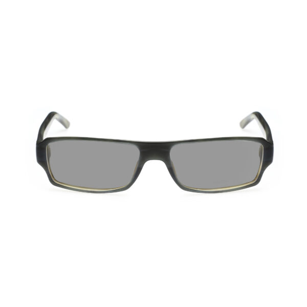 Gucci '00s Green Rectangular Frame Sunglasses with Black Lenses - Image 2