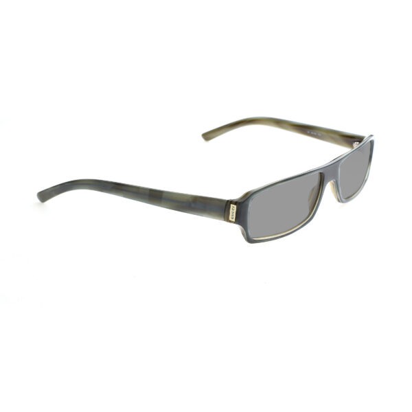 Gucci '00s Green Rectangular Frame Sunglasses with Black Lenses