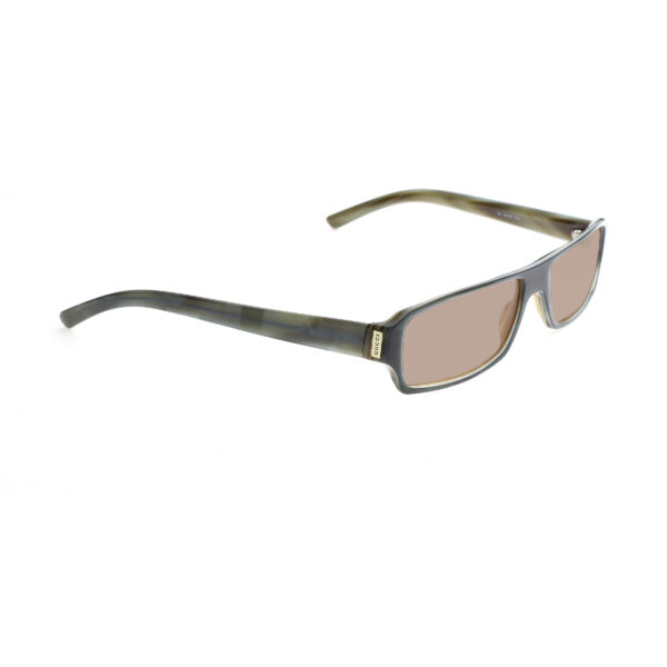 Gucci '00s Green Rectangular Frame Sunglasses with Brown Lenses - Image 2