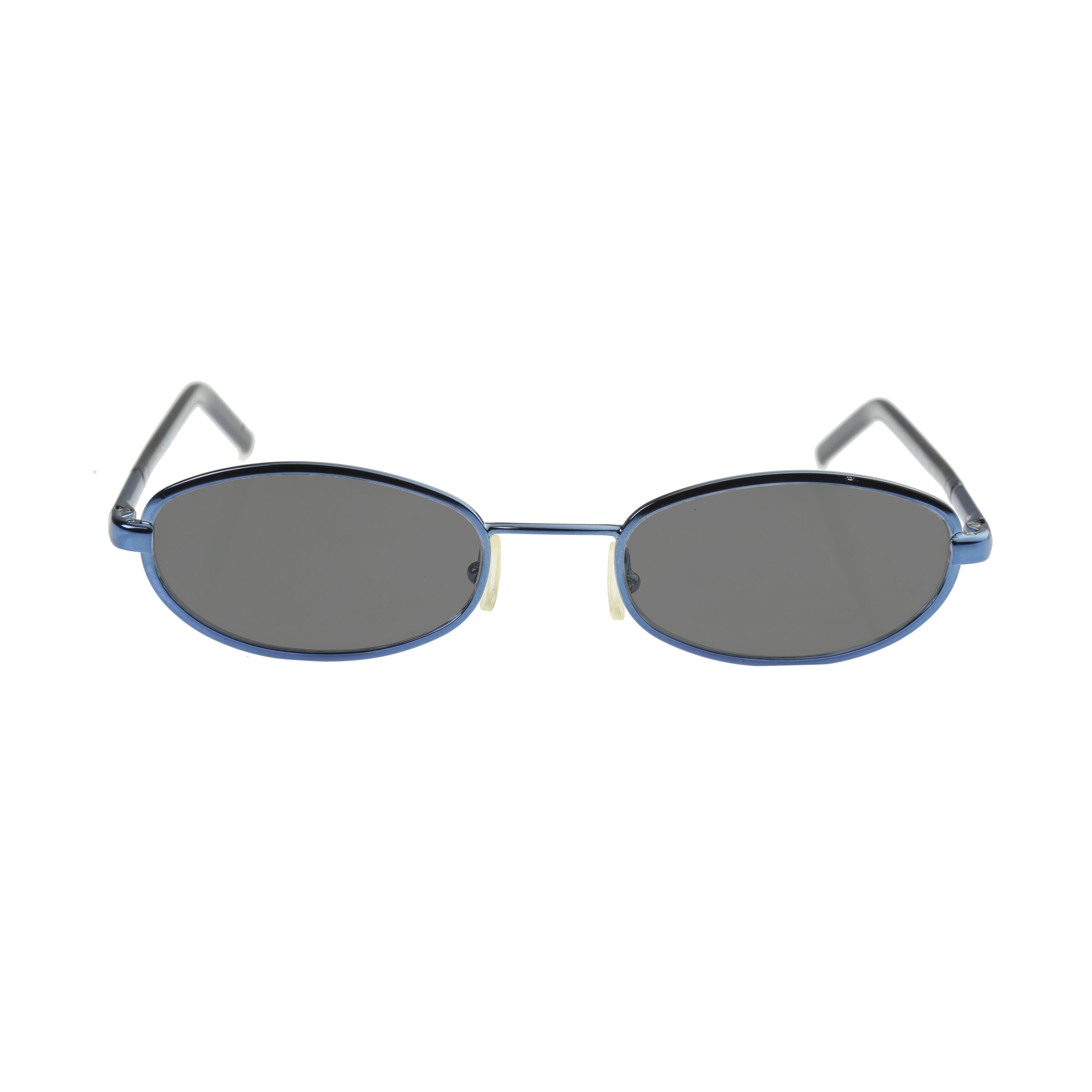GUCCI GG1649 (1) Gucci ’90s Blue Round Frame Sunglasses with Black Lenses - Image 1