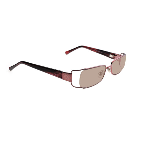 Gucci '00s Cherry Red Monogram Rectangular Sunglasses with Brown Lenses