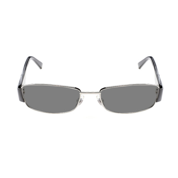Gucci '90s Black Signature Monogram Rectangular Sunglasses with Black Lenses - Image 2