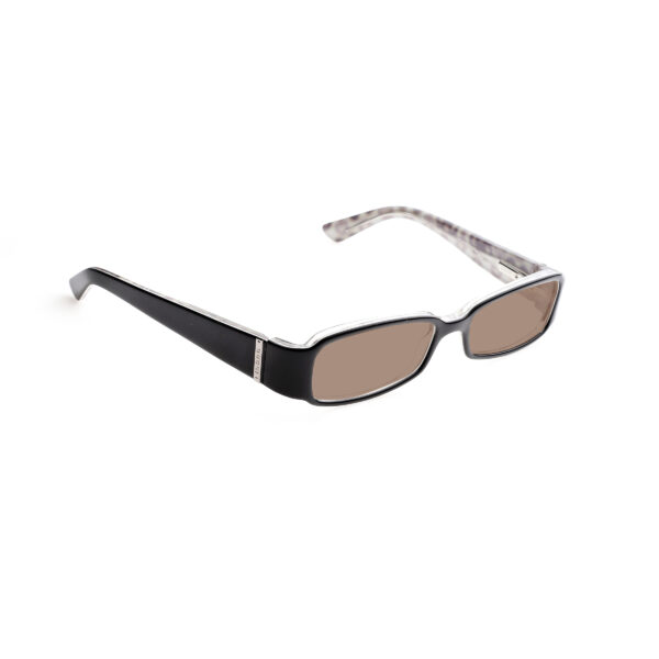 Gucci '00s Black Monogram Horsebit Flat Sunglasses with Brown Lenses