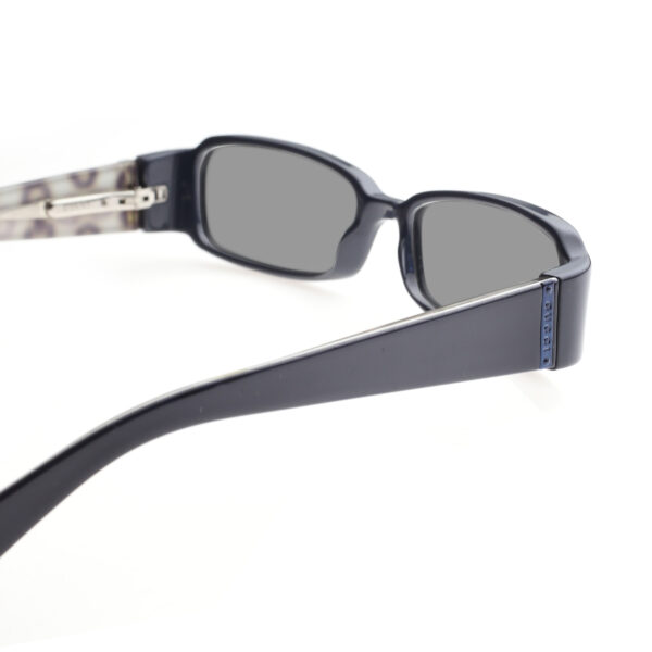 Gucci '00s Graphite Grey Monogram Horsebit Flat Sunglasses with Black Lenses - Image 3