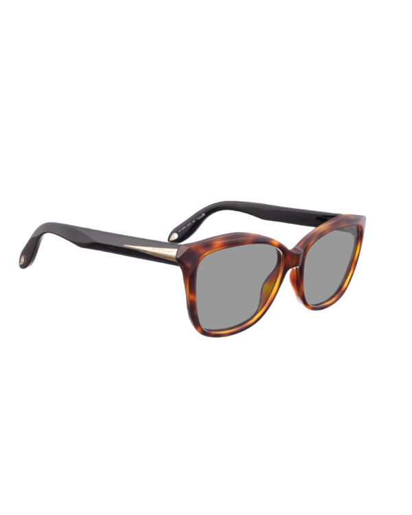 Givenchy 00s Bold Havana Nerdy Sunglasses with Black Lenses