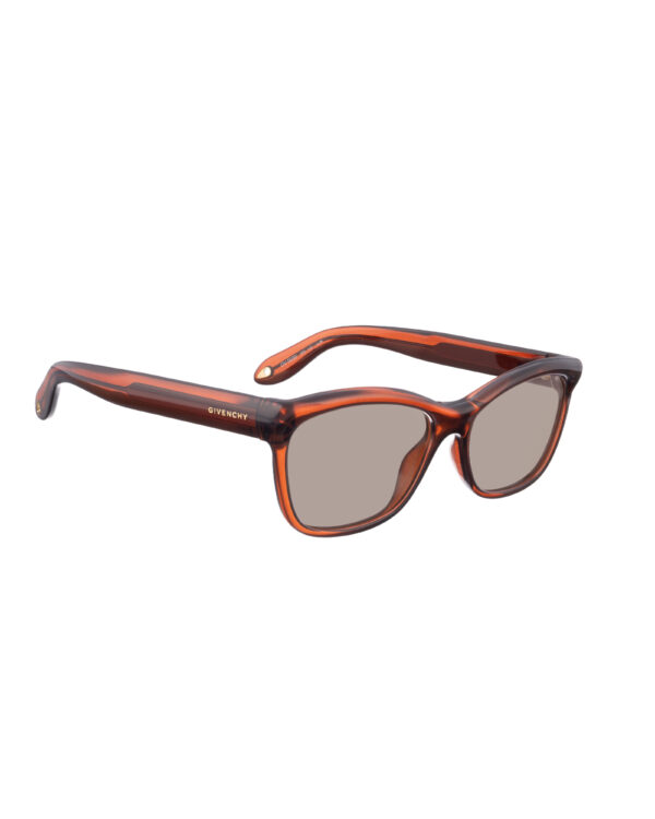 Givenchy 00s Bold Brown Nerdy Sunglasses with Brown Lenses