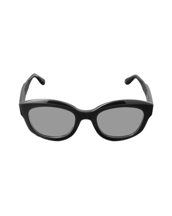 Givenchy 00s Bold Nerdy Black Sunglasses with Black Lenses