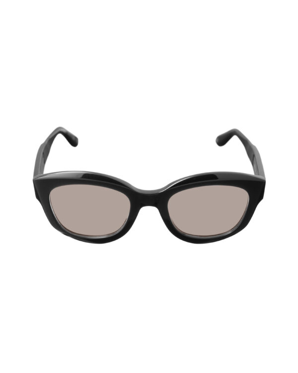 Givenchy 00s Bold Nerdy Black Sunglasses with Brown Lenses
