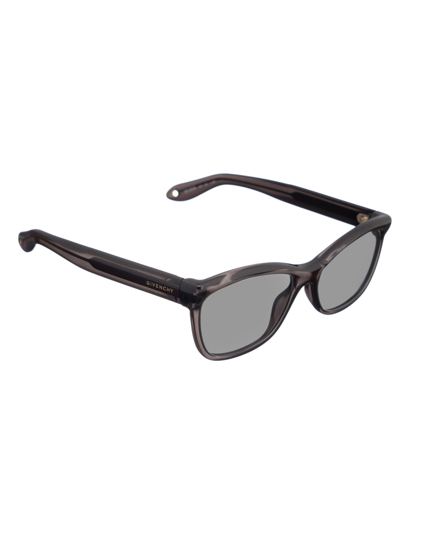 Givenchy 00s Black Plastic Nerd Sunglasses with Black Lenses - Image 3