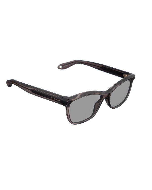 Givenchy 00s Black Plastic Nerd Sunglasses with Black Lenses - Image 3