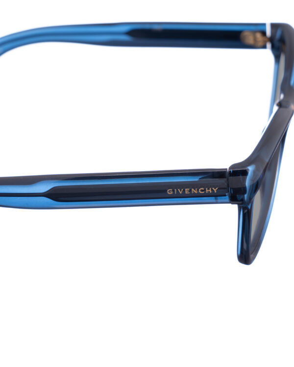 Givenchy 00s Bold Nerdy Navy Blue Sunglasses with Black Lenses - Image 3