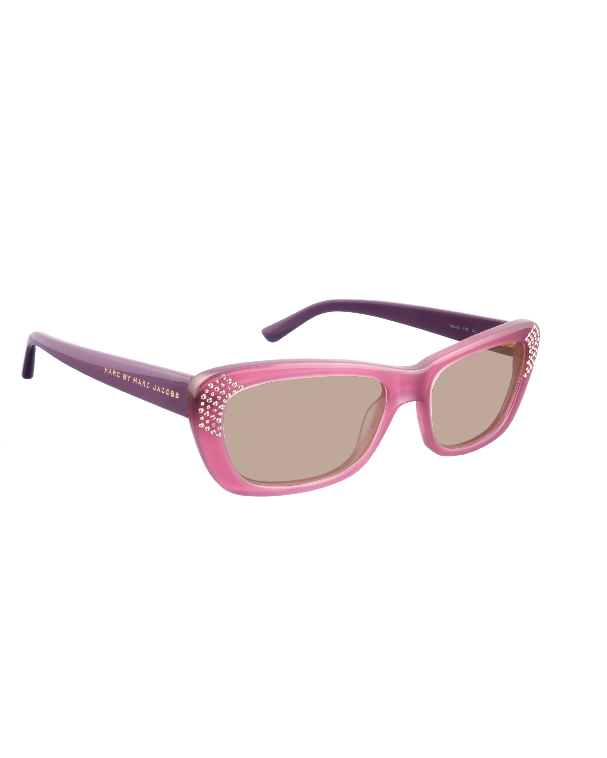 MMJ 511 XMO_-2 -6 Marc by Marc Jacobs 00s Violet Cat-Eye Sunglasses with Brown Lenses - Image 1