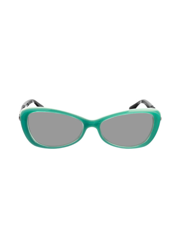 Marc by Marc Jacobs 00s Green & Black Cat-Eye Sunglasses with Black Lenses - Image 2