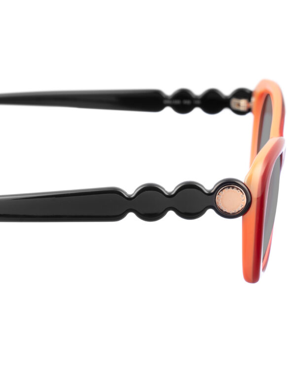 Marc by Marc Jacobs 00s Red, Orange & Black Sunglasses with Black Lenses - Image 3