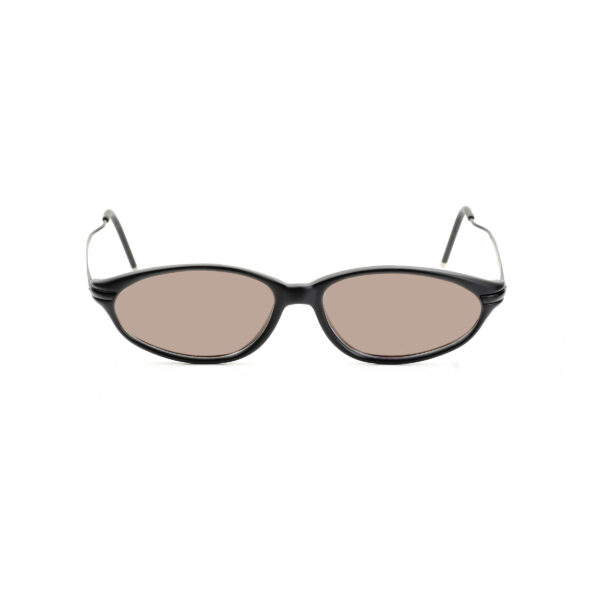 Polo Sport Ralph Lauren '90s Black Round Sunglasses with Brown Lenses - Image 2