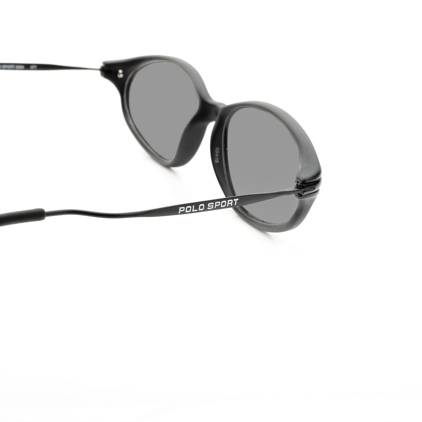 Polo Sport Ralph Lauren '90s Black Round Sunglasses with Black Lenses - Image 3