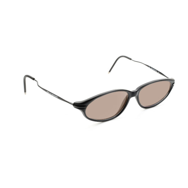 Polo Sport Ralph Lauren '90s Black Round Sunglasses with Brown Lenses