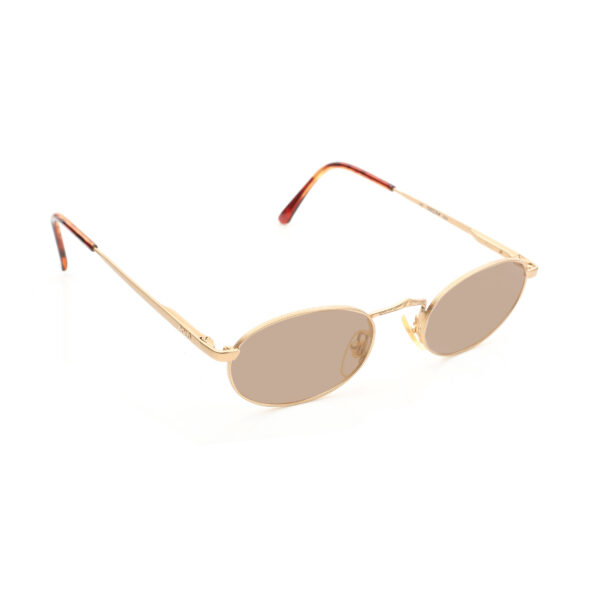 Ralph Lauren '90s Gold Oval Sunglasses with Brown Lenses - Image 2